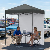 6x4 Instant Pop Up Canopy Tent with 1 Side Wall Panel - Eagle Peak®