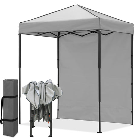 6x4 Instant Pop Up Canopy Tent with 1 Side Wall Panel - Eagle Peak