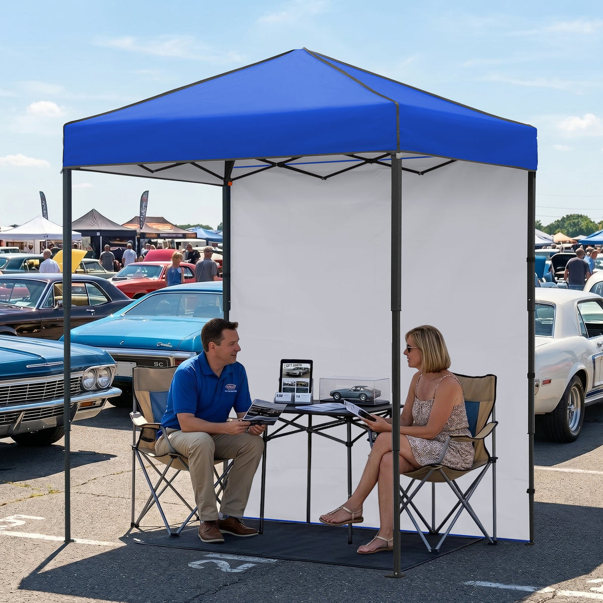 6x4 Instant Pop Up Canopy Tent with 1 Side Wall Panel - Eagle Peak®