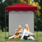6x4 Instant Pop Up Canopy Tent with 1 Side Wall Panel - Eagle Peak Custom Canopy Tent