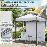 6x4 Instant Pop Up Canopy Tent with 1 Side Wall Panel - Eagle Peak®
