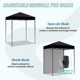 6x4 Instant Pop Up Canopy Tent with 1 Side Wall Panel - Eagle Peak Custom Canopy Tent