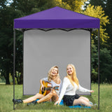 6x4 Instant Pop Up Canopy Tent with 1 Side Wall Panel - Eagle Peak Custom Canopy Tent