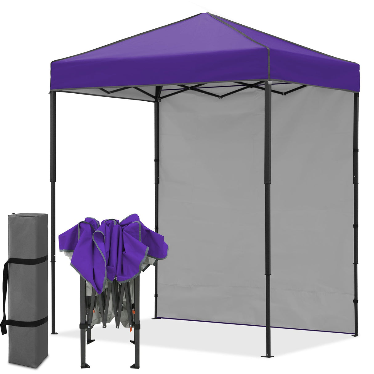 6x4 Instant Pop Up Canopy Tent with 1 Side Wall Panel - Eagle Peak