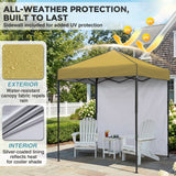6x4 Instant Pop Up Canopy Tent with 1 Side Wall Panel - Eagle Peak®