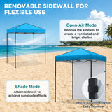 6x4 Instant Pop Up Canopy Tent with 1 Side Wall Panel - Eagle Peak®