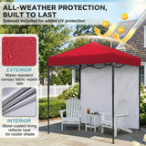 6x4 Instant Pop Up Canopy Tent with 1 Side Wall Panel - Eagle Peak®