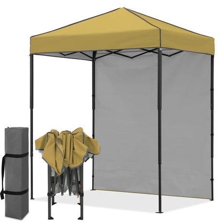 6x4 Instant Pop Up Canopy Tent with 1 Side Wall Panel - Eagle Peak