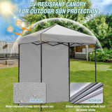 6x4 Instant Pop Up Canopy Tent with 1 Side Wall Panel - Eagle Peak Custom Canopy Tent