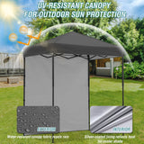 6x4 Instant Pop Up Canopy Tent with 1 Side Wall Panel - Eagle Peak Custom Canopy Tent