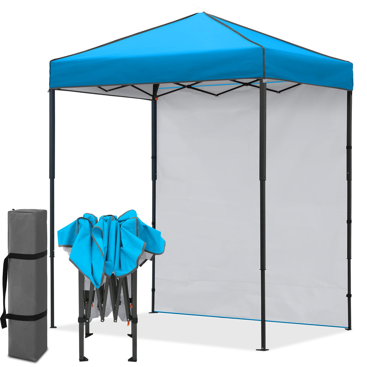 6x4 Instant Pop Up Canopy Tent with 1 Side Wall Panel - Eagle Peak®