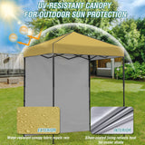6x4 Instant Pop Up Canopy Tent with 1 Side Wall Panel - Eagle Peak Custom Canopy Tent
