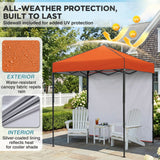 6x4 Instant Pop Up Canopy Tent with 1 Side Wall Panel - Eagle Peak®