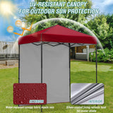 6x4 Instant Pop Up Canopy Tent with 1 Side Wall Panel - Eagle Peak Custom Canopy Tent