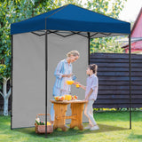 6x4 Instant Pop Up Canopy Tent with 1 Side Wall Panel - Eagle Peak Custom Canopy Tent