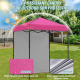 6x4 Instant Pop Up Canopy Tent with 1 Side Wall Panel - Eagle Peak