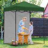 6x4 Instant Pop Up Canopy Tent with 1 Side Wall Panel - Eagle Peak Custom Canopy Tent