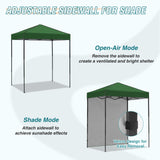 6x4 Instant Pop Up Canopy Tent with 1 Side Wall Panel - Eagle Peak Custom Canopy Tent
