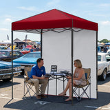6x4 Instant Pop Up Canopy Tent with 1 Side Wall Panel - Eagle Peak®
