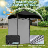 6x4 Instant Pop Up Canopy Tent with 1 Side Wall Panel - Eagle Peak Custom Canopy Tent