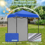 6x4 Instant Pop Up Canopy Tent with 1 Side Wall Panel - Eagle Peak Custom Canopy Tent