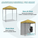 6x4 Instant Pop Up Canopy Tent with 1 Side Wall Panel - Eagle Peak Custom Canopy Tent