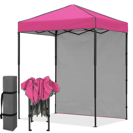 6x4 Instant Pop Up Canopy Tent with 1 Side Wall Panel - Eagle Peak