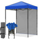 6x4 Instant Pop Up Canopy Tent with 1 Side Wall Panel - Eagle Peak