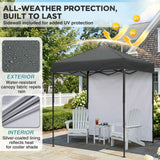 6x4 Instant Pop Up Canopy Tent with 1 Side Wall Panel - Eagle Peak®