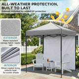 6x4 Instant Pop Up Canopy Tent with 1 Side Wall Panel - Eagle Peak®