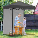 6x4 Instant Pop Up Canopy Tent with 1 Side Wall Panel - Eagle Peak Custom Canopy Tent