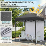 6x4 Instant Pop Up Canopy Tent with 1 Side Wall Panel - Eagle Peak®
