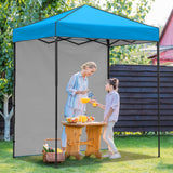 6x4 Instant Pop Up Canopy Tent with 1 Side Wall Panel - Eagle Peak Custom Canopy Tent