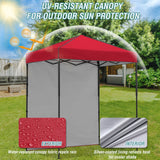 6x4 Instant Pop Up Canopy Tent with 1 Side Wall Panel - Eagle Peak Custom Canopy Tent