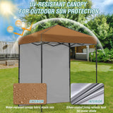 6x4 Instant Pop Up Canopy Tent with 1 Side Wall Panel - Eagle Peak Custom Canopy Tent