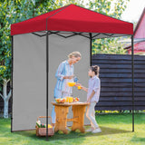 6x4 Instant Pop Up Canopy Tent with 1 Side Wall Panel - Eagle Peak Custom Canopy Tent