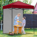 6x4 Instant Pop Up Canopy Tent with 1 Side Wall Panel - Eagle Peak Custom Canopy Tent