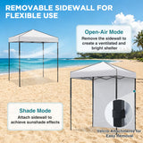 6x4 Instant Pop Up Canopy Tent with 1 Side Wall Panel - Eagle Peak®