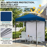 6x4 Instant Pop Up Canopy Tent with 1 Side Wall Panel - Eagle Peak®