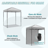 6x4 Instant Pop Up Canopy Tent with 1 Side Wall Panel - Eagle Peak Custom Canopy Tent
