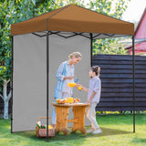 6x4 Instant Pop Up Canopy Tent with 1 Side Wall Panel - Eagle Peak Custom Canopy Tent