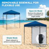 6x4 Instant Pop Up Canopy Tent with 1 Side Wall Panel - Eagle Peak®