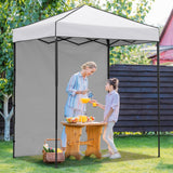 6x4 Instant Pop Up Canopy Tent with 1 Side Wall Panel - Eagle Peak Custom Canopy Tent