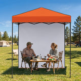 6x4 Instant Pop Up Canopy Tent with 1 Side Wall Panel - Eagle Peak®