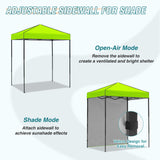 6x4 Instant Pop Up Canopy Tent with 1 Side Wall Panel - Eagle Peak Custom Canopy Tent