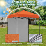 6x4 Instant Pop Up Canopy Tent with 1 Side Wall Panel - Eagle Peak Custom Canopy Tent