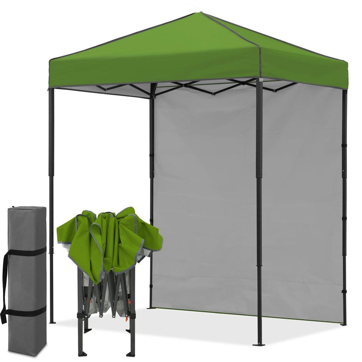 6x4 Instant Pop Up Canopy Tent with 1 Side Wall Panel - Eagle Peak