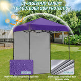 6x4 Instant Pop Up Canopy Tent with 1 Side Wall Panel - Eagle Peak Custom Canopy Tent