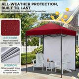 6x4 Instant Pop Up Canopy Tent with 1 Sidewall - Eagle Peak®