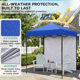 6x4 Instant Pop Up Canopy Tent with 1 Sidewall - Eagle Peak®